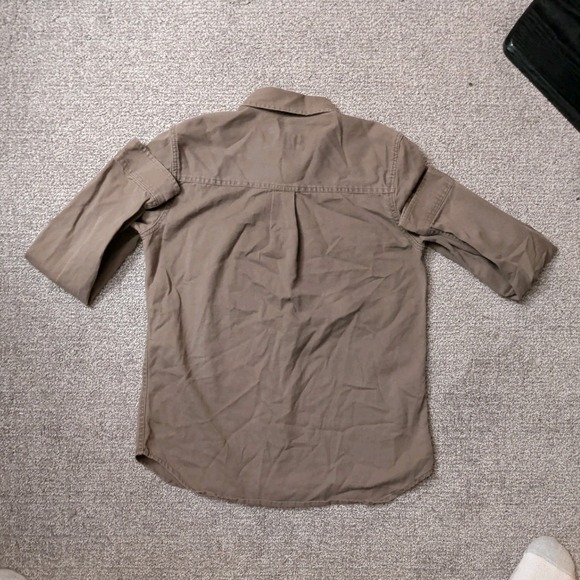 Vans Off The Wall Women's L Camo Green Snap Shirt Jacket, Military Skate Style - Picture 2 of 5